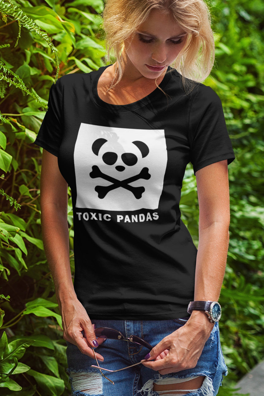 Women's Toxic Pandas Box Logo Short Sleeve T-Shirt - Toxic Pandas